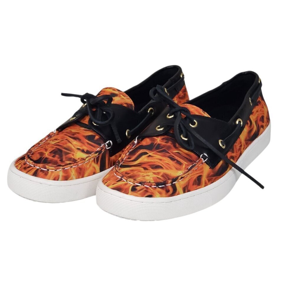 Loudmouth Flames Sailor Boat Style Loafers